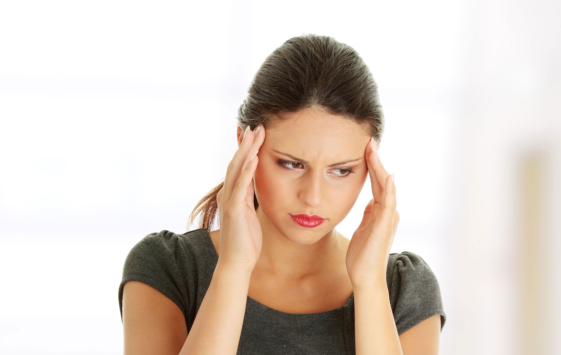 Woman Holding Head